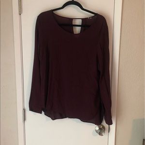 Maroon top